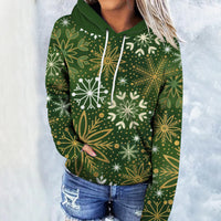 Printed Wansheng Hooded Pullover Leisure Fashion Sweater