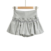 Lace Lantern Bud Mini Skirt For Women