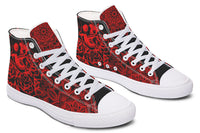 Printed Couple High-top Canvas Shoes