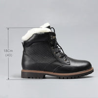 Wool Inner Top Layer Cowhide Upper For Men