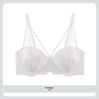Women's Solid Color Versatile Push-up Shaping Thin Bra