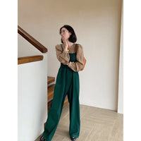 Fashion Pleated Waist Casual Temperament Jumpsuit