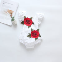 Summer children's flower jumpsuit