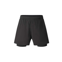 Summer Men's Sports Double-layer Shorts Running Fitness High Elastic