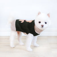 New Autumn And Winter Simple Bear Army Green Dog Sweater