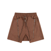 Zipper Design Sense Harem Shorts Loose Men