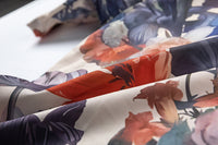Fashion Oil Painting Flower Print Shirt Men