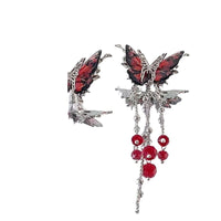 Ankela Red Butterfly Tassel Earrings For Women