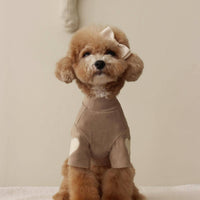 New Dog Clothes Autumn And Winter Base Embroidery Sweater