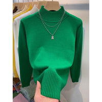 Autumn And Winter Gas Half Turtleneck Outerwear Top