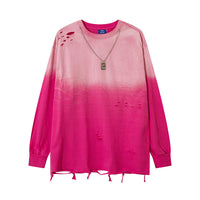 Tie-dye Gradient Long-Sleeve T-Shirt For Men