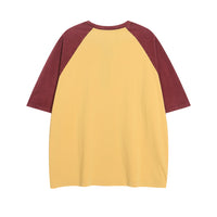 Men's Stitching Raglan Short-sleeved Casual Top