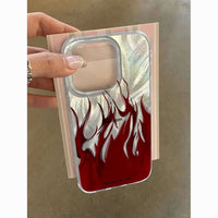 Seven-color Flame Girl All-inclusive Phone Case