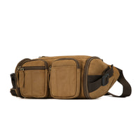 Vintage Genuine Leather Men's Shoulder Multi-functional Large Capacity Crossbody Bag