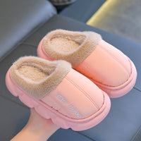 Winter Anti-slip Waterproof Cotton Slippers For Children