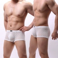 Men's Boxers  Transparent Lace Pocket Underwear