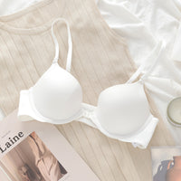 Women's Small Chest Push Up Front Buckle Thin Transport Bra