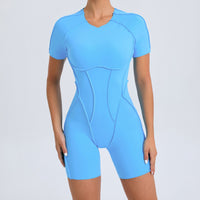 New Backless Short Sleeve One-piece