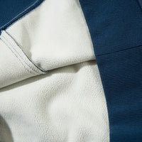 Color Contrast Patchwork Alphabet Plus Velvet Sweater Men