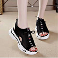 Hollowed Mesh Shoes Breathable Comfortable Platform Platform Leisure