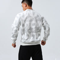 Mens Crew-Neck Pullover Sports Long-Sleeve Sweatshirt