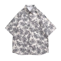 Men's Retro Hong Kong Style Short Sleeve Printed Shirt