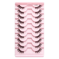 Flat Half False Eyelashes Sheer Root Women's Team Internet Hot Anchor Eye Beauty Japanese Natural Thick Eyelash