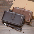 Retro Multifunctional Long Zipper Phone Bag Creative European And American Clutch