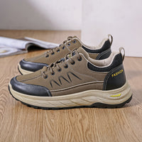 Mens Casual Plus-size Waterproof Thick-soled Sneakers