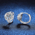 S925 Sterling Silver Moissanite Earrings For Women SUNFLOWER Ear Clip