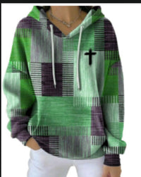 Stylish Casual Womens Hoodie With A Classic Plaid Design