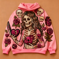 Fashion Casual Printed Polyester Sweater