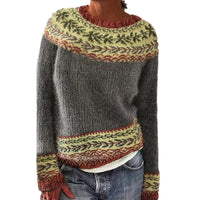 Hot Sale Round Neck Loose And Stylish Long Sleeves Sweater