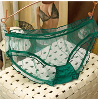 Mesh Panties Women's Low Waist Ultra-thin Sheer Briefs