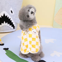 Dog Clothes Hand Holding Rope Fleece-lined Warm