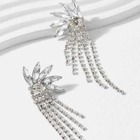 Tassel Multi-section Multi-layer Elongated Overlapping Earrings