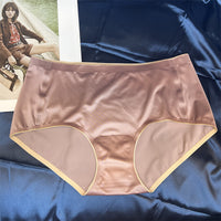 Mid-waist Silk Underwear Antibacterial Comfortable Seamless Classic Girl