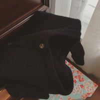 Raccoon Velvet Short Thickened Coat Cardigan Women's Design Sense Niche Small Wool Sweater