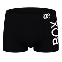 Mid-waist Breathable Cotton Boxers Black And White