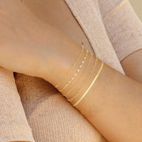 Metal Figaro Chain Fashion Simple Bracelet Suit