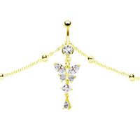 Crystal Butterfly Belly Chain Waist