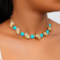 Fashionable Retro Exaggerated Metal Necklace For Women