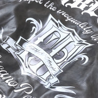 Flower Letter Printing Motorcycle Jacket Men