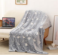Flannel Glow-in-the-dark Blanket Soft Cozy And Warm For Naps