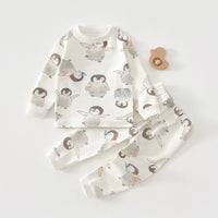 Baby Long Johns Top Bottom Suit Baby Underwear
