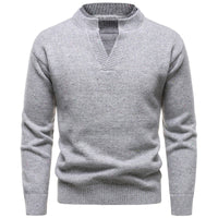 American Retro Fake Two-piece V-neck Dotted Sweater