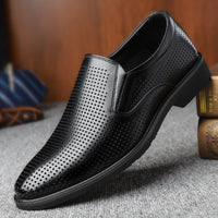 Men's Business Tods Casual Shoes Breathable Low Top Spring And Autumn Black Slip-on Lazy Shoes
