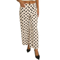 Stylish And Playful Polka-dot Print Slimming Casual Pants For Women