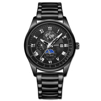 Men's Waterproof Luminous Wrist Belt Moon Quartz Watch