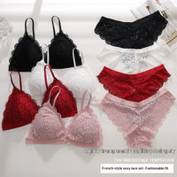 High-End Wireless Beauty-Back Thin Plus-Size Underwear Set